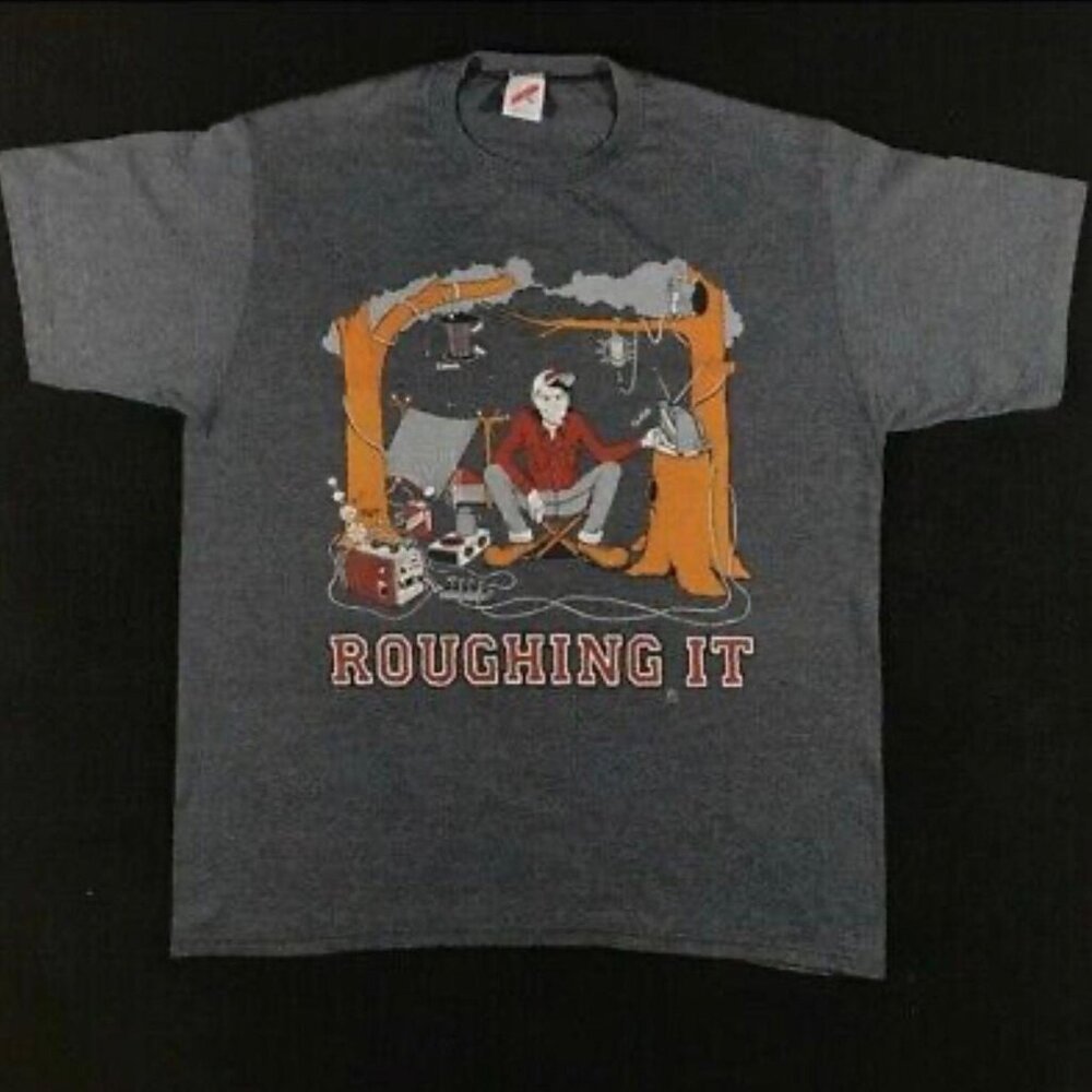 1998 Roughing It Camping Scene T-shirt